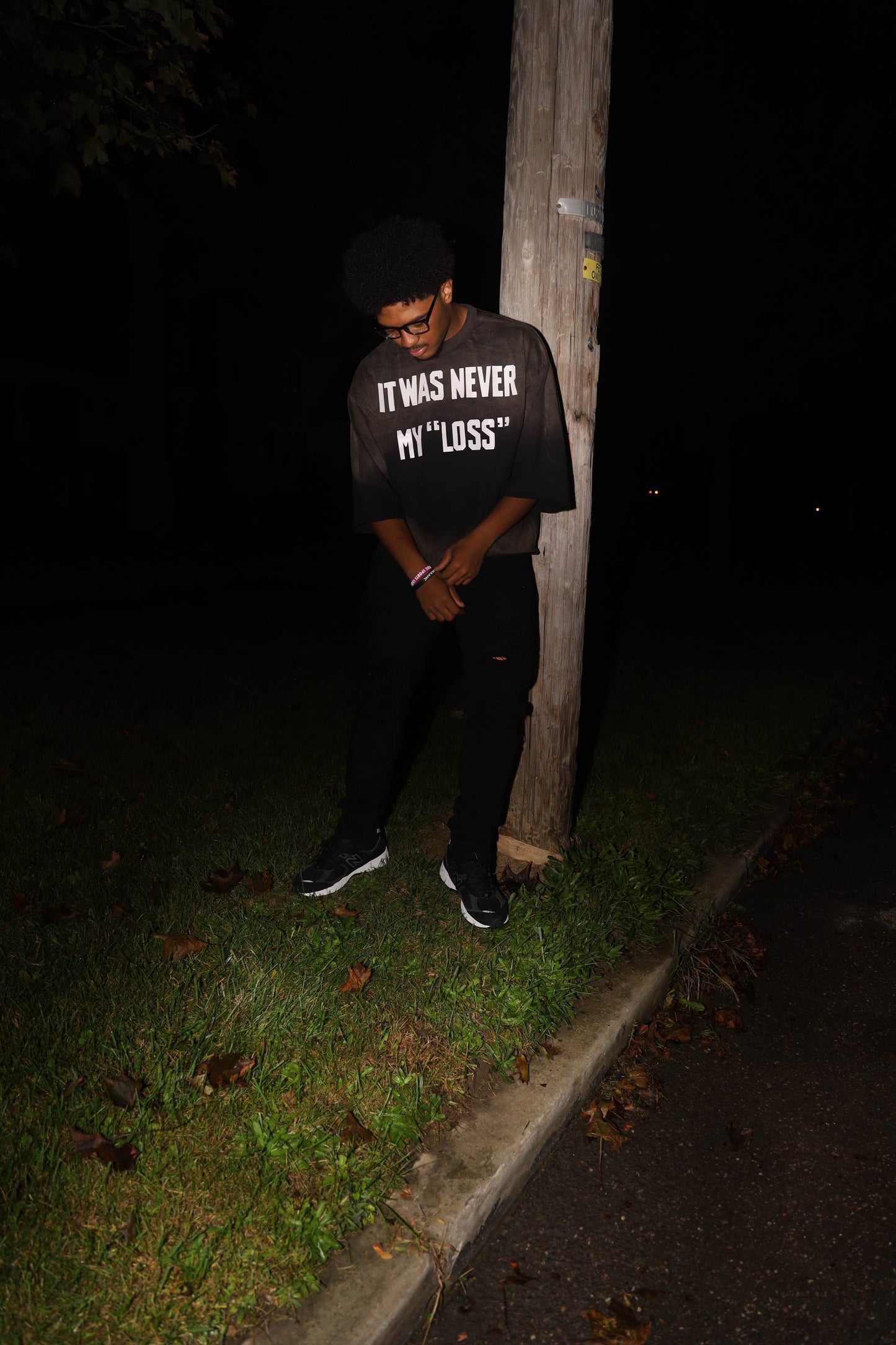 Black it was never my "Loss" tee